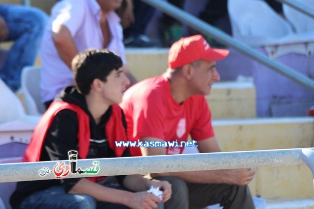 فيديو : الحسم النهائي ينتقل الى ارض الناصرة يوم الثلاثاء بعد التعادل 1-1 واكثر من 4500 مشجع ساند الفريق القسماوي 